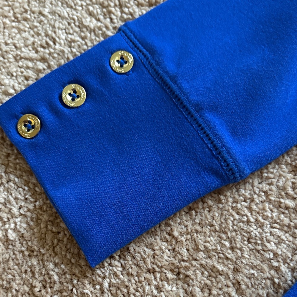 Lilly Pulitzer Royal Blue Dress with Gold Accents - Picture 4 of 6